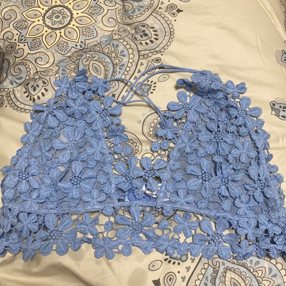 Blue bralette